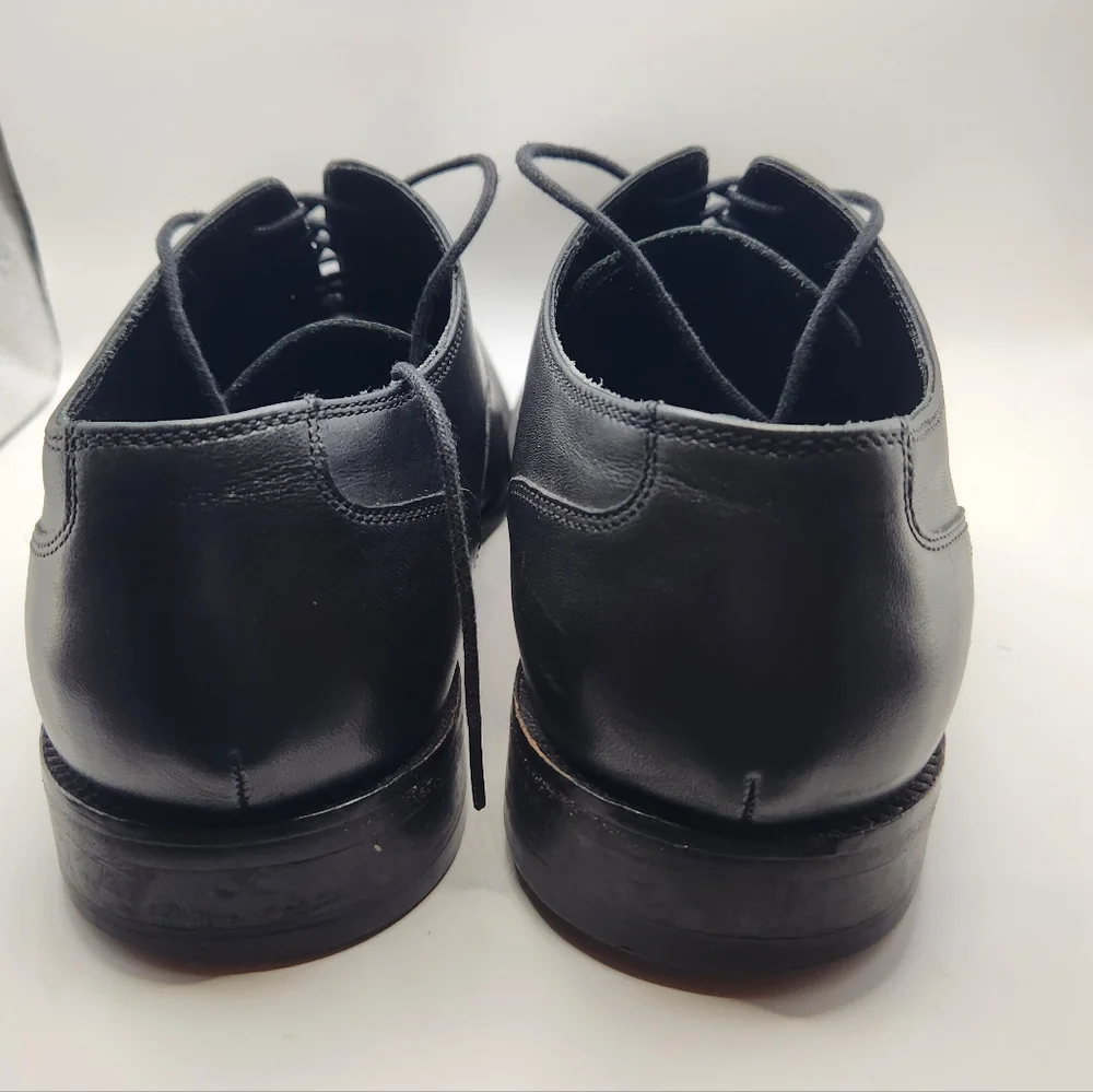 Cole Haan Williams Leather Cap Toe Oxfords‎ - Black - Size 9W Dress Shoe Formal